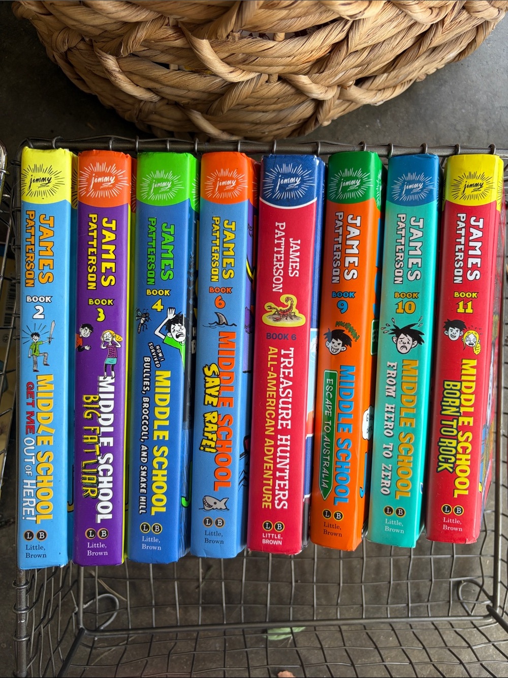 James Patterson Middle School Kids Book Set - Bright Multi-Color